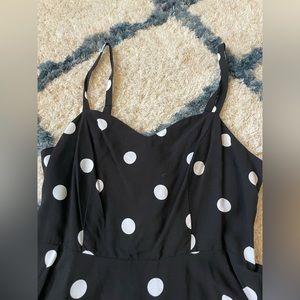 Old navy black and white poka dot dress